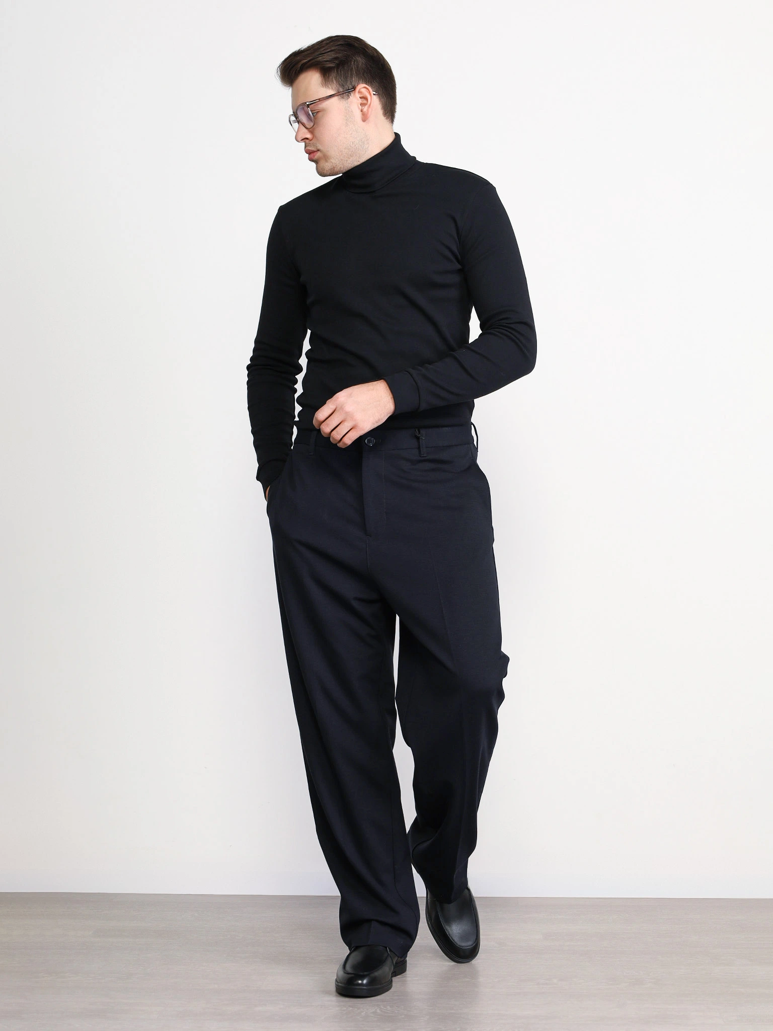 Водолазка черного цвета из хлопка